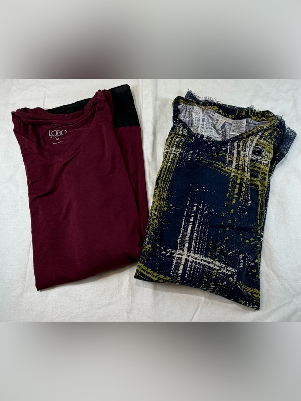 LOGO by Lori Goldstein 2pack Tunic Tops